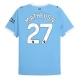 Manchester City Matheus N. 27 Hjemmebanetrøje 2025-26 Fodboldsæt