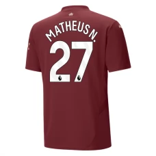 Manchester City Matheus N. 27 Tredjetrøje 2024-25 Fodboldsæt