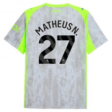 Manchester City Matheus N. 27 Tredjetrøje 2025-26 Fodboldsæt