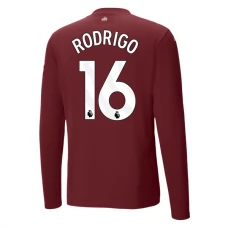 Manchester City Rodrigo 16 Tredjetrøje 2024-25 Langærmet Fodboldsæt