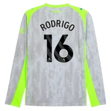 Manchester City Rodrigo 16 Tredjetrøje 2025-26 Langærmet Fodboldsæt