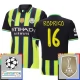 Manchester City Rodrigo 16 Udebanetrøje Champions League With Patch 2024-25 Fodboldsæt