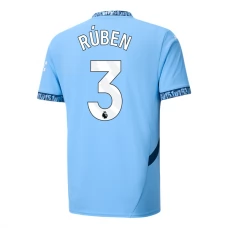 Manchester City Rúben 3 Hjemmebanetrøje 2024-25 Fodboldsæt