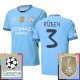 Manchester City Rúben 3 Hjemmebanetrøje Champions League With Patch 2024-25 Fodboldsæt