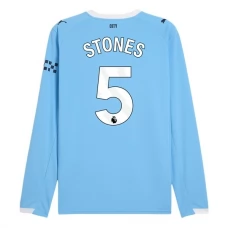 Manchester City Stones 5 Hjemmebanetrøje 2025-26 Langærmet Fodboldsæt