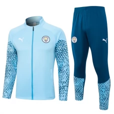 Manchester City Træningsjakke Sæt Børn 2023-24 - Blå