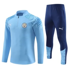 Manchester City Træningssæt 2023-24 - 1-4 Zip Blå