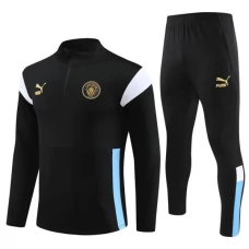 Manchester City Træningssæt 2023-24 - 1-4 Zip Sort