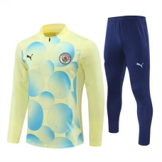 Manchester City Træningssæt 2024-25 - 1-4 Zip Gul