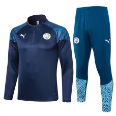 Manchester City Træningssæt Børn 2023-24 - 1-4 Zip Blå
