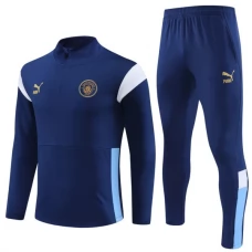 Manchester City Træningssæt Børn 2023-24 - 1-4 Zip Navy