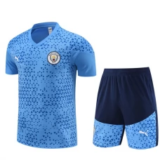 Manchester City Træningstrøje Sæt Børn 2023-24 - Shorts Blå