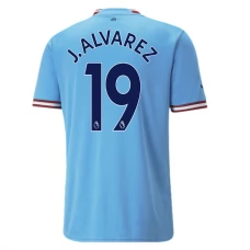 Manchester City Trøje 2022-23 J. Alvarez 19 Hjemmebanetrøje