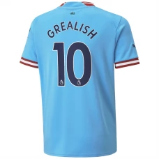 Manchester City Trøje 2022-23 Jack Grealish 10 Hjemmebanetrøje
