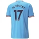 Manchester City Trøje 2022-23 Kevin De Bruyne 17 Hjemmebanetrøje