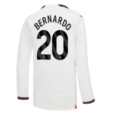 Manchester City Trøje 2023-24 Bernardo Silva 20 Langærmet Udebanetrøje