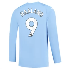 Manchester City Trøje 2023-24 Erling Haaland 9 Langærmet Hjemmebanetrøje