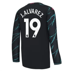 Manchester City Trøje 2023-24 J. Alvarez 19 Langærmet Tredjetrøje