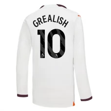 Manchester City Trøje 2023-24 Jack Grealish 10 Langærmet Udebanetrøje