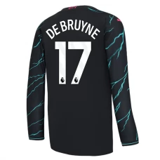 Manchester City Trøje 2023-24 Kevin De Bruyne 17 Langærmet Tredjetrøje