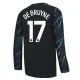 Manchester City Trøje 2023-24 Kevin De Bruyne 17 Langærmet Tredjetrøje