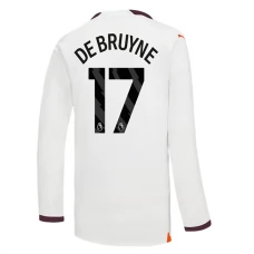 Manchester City Trøje 2023-24 Kevin De Bruyne 17 Langærmet Udebanetrøje