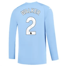 Manchester City Trøje 2023-24 Kyle Walker 2 Langærmet Hjemmebanetrøje