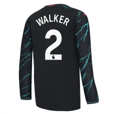 Manchester City Trøje 2023-24 Kyle Walker 2 Langærmet Tredjetrøje