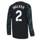 Manchester City Trøje 2023-24 Kyle Walker 2 Langærmet Tredjetrøje
