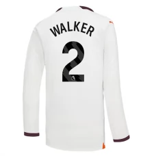 Manchester City Trøje 2023-24 Kyle Walker 2 Langærmet Udebanetrøje