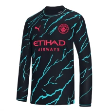 Manchester City Trøje 2023-24 Langærmet Tredjetrøje