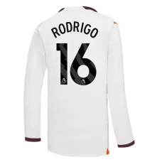 Manchester City Trøje 2023-24 Rodrigo 16 Langærmet Udebanetrøje