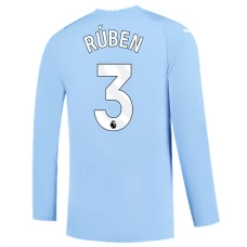 Manchester City Trøje 2023-24 Rúben Dias 3 Langærmet Hjemmebanetrøje