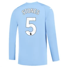 Manchester City Trøje 2023-24 Stones 5 Langærmet Hjemmebanetrøje