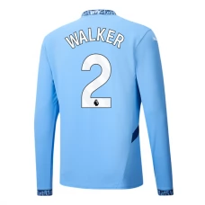Manchester City Walker 2 Hjemmebanetrøje 2024-25 Langærmet Fodboldsæt