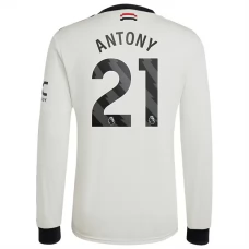 Manchester United Antony 21 Tredjetrøje 2024-25 Langærmet Fodboldsæt