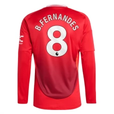 Manchester United B.Fernandes 8 Hjemmebanetrøje 2024-25 Langærmet Fodboldsæt