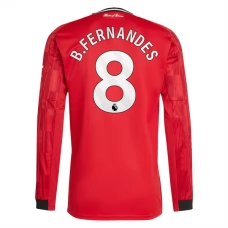 Manchester United B.Fernandes 8 Hjemmebanetrøje 2025-26 Langærmet Fodboldsæt