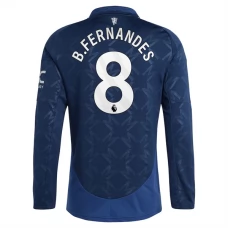 Manchester United B.Fernandes 8 Udebanetrøje 2024-25 Langærmet Fodboldsæt