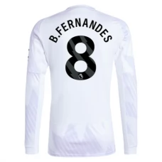 Manchester United B.Fernandes 8 Udebanetrøje 2025-26 Langærmet Fodboldsæt