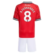 Manchester United Børn B.Fernandes 8 Hjemmebanetrøje 2025-26 Fodboldsæt