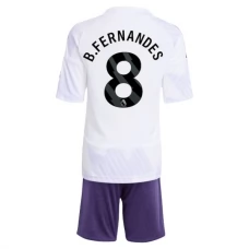 Manchester United Børn B.Fernandes 8 Udebanetrøje 2025-26 Fodboldsæt