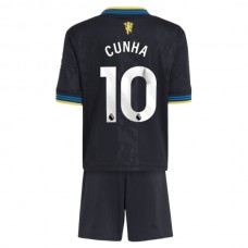 Manchester United Børn Cunha 10 Tredjetrøje 2025-26 Fodboldsæt