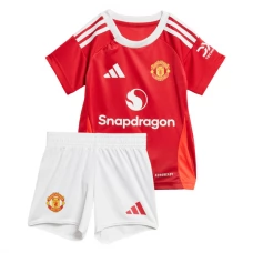 Manchester United Børn Hjemmebanetrøje 2024-25 Fodboldsæt