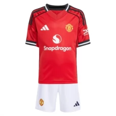Manchester United Børn Hjemmebanetrøje 2025-26 Fodboldsæt