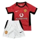 Manchester United Børn Hjemmebanetrøje Retro 2002-03 Fodboldsæt