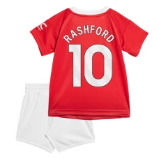 Manchester United Børn Rashford 10 Hjemmebanetrøje 2024-25 Fodboldsæt
