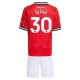 Manchester United Børn Šeško 30 Hjemmebanetrøje 2025-26 Fodboldsæt