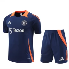 Manchester United Børn Træningstrøje Sæt 2024-25 - Shorts Blå