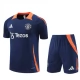 Manchester United Børn Træningstrøje Sæt 2024-25 - Shorts Blå